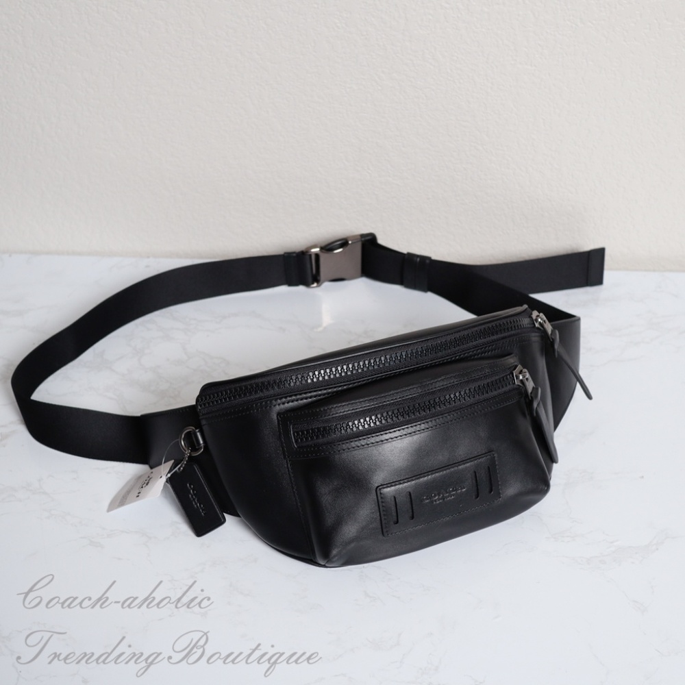NWT Coach F75776 Mens Terrain Belt Bag in Black